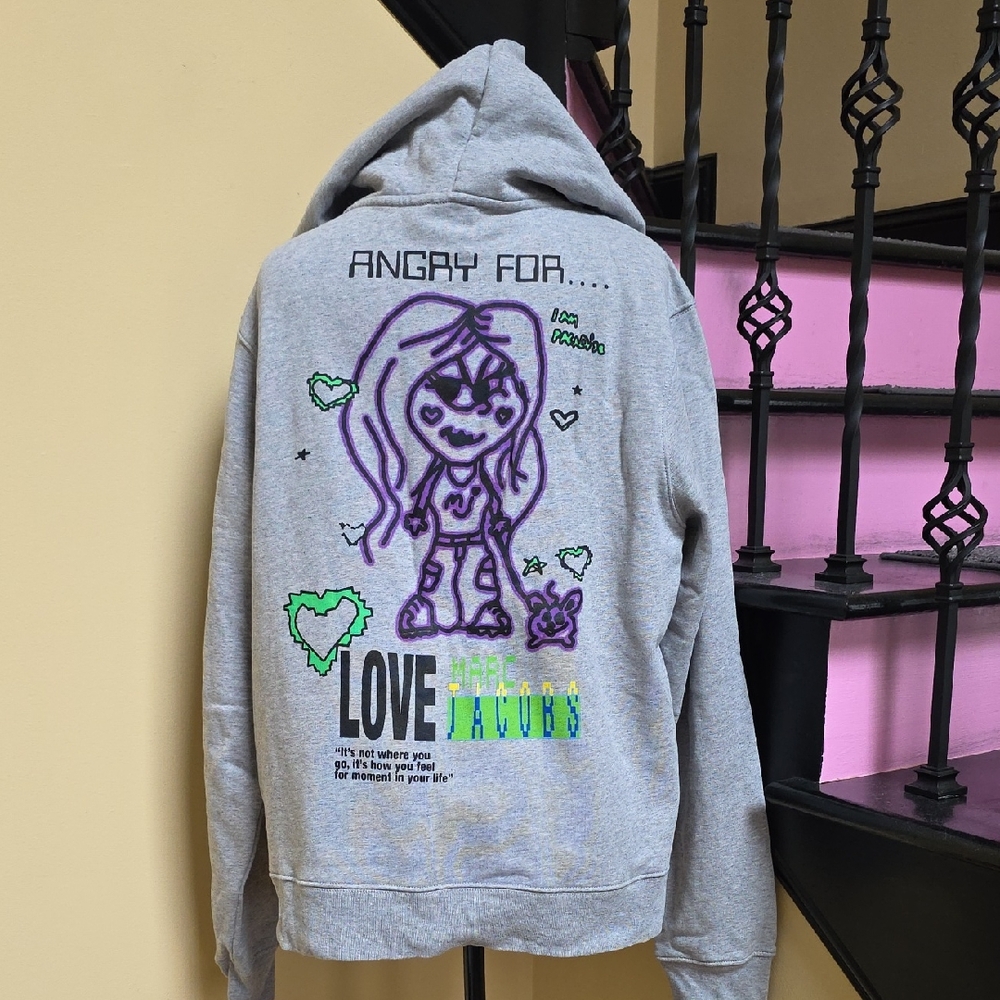 Like New Marc Jacobs Heaven Angry For Love Zip Hoodie - SZ XXL